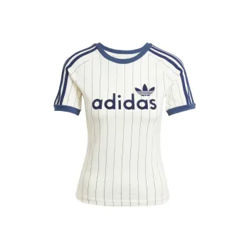 Adidas Originals T Shirt Women's Ecru/Midnight Indigo