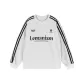 White Heather Gray with Black Stripes