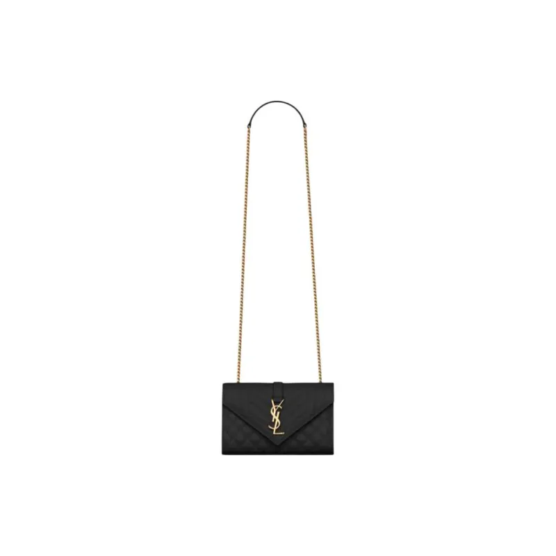 SAINT LAURENT Envelope Bag Small Black-0