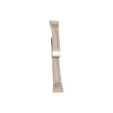 Cream Apricot/Cut-Out Genuine Leather Magnetic Clasp