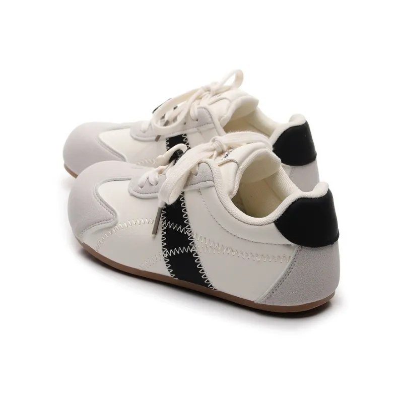 Feiyue Girly Heart Series Abrasion Resistant, Breathable, Lightweight Low Top Casual Shoes Women's Beige Black-3