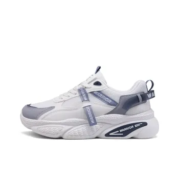 Warrior Anti Slip And Wear Resistant Height Increasing Low Top Casual Running Shoes Men's Beige Gray Blue