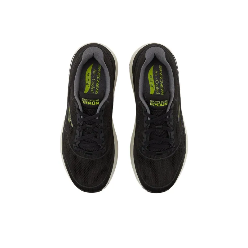 Skechers Goran Max Cushioning Arch Fit Low Top Running Shoes Men's Black-4