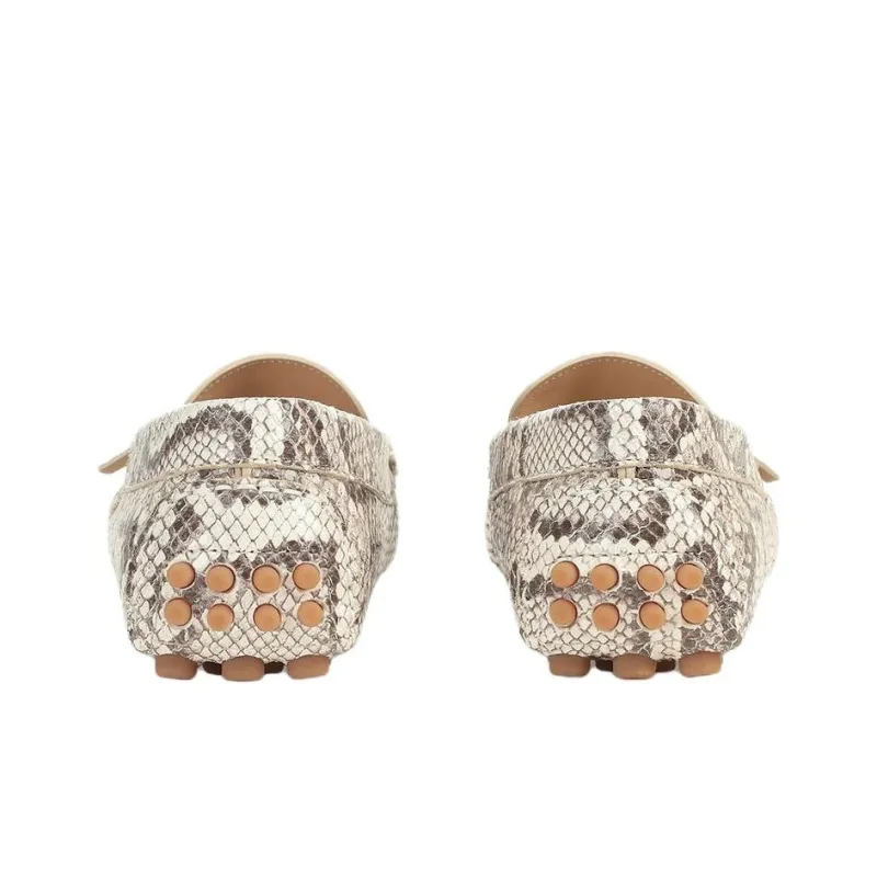 SERGIO ROSSI Sr Nora Gommino Loafers Women's Beige-3