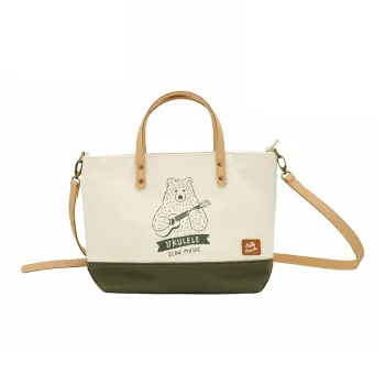Hello Marche Canvas Bag, Crossbody Handbag Regular Unisex Army Green/Navy Blue