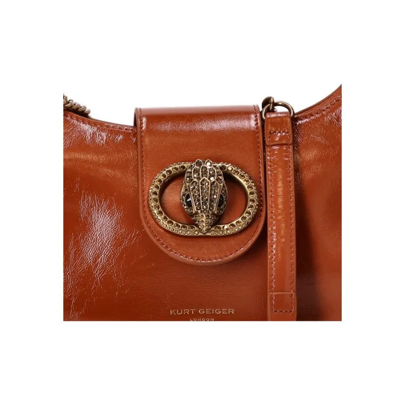 Kurt Geiger London Chelsea Chain One Shoulder Handbag Women's Chestnut Camel-4