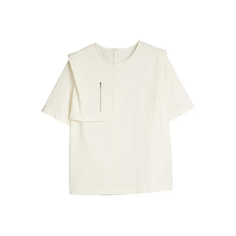 ELLE Regular T Shirt Women's Beige Yellow-0