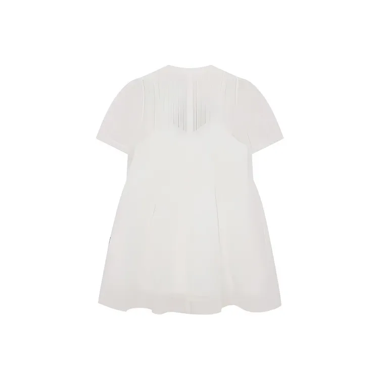 D'zzit Short Sleeved Dress Women's White-2