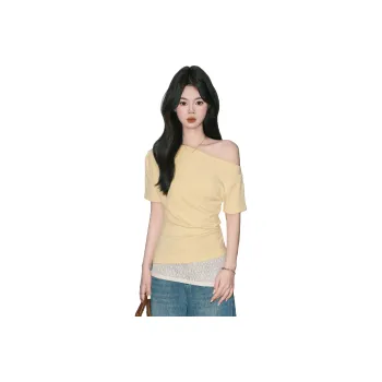 FOREVER 21 Regular T Shirt Women's Yellow