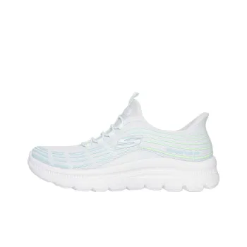 Skechers Summits Plus Bright Wave Low Top Casual Shoes Women's White