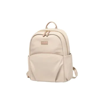 POLO Fabric Backpack Women's Milk Tea Apricot/Classic Black