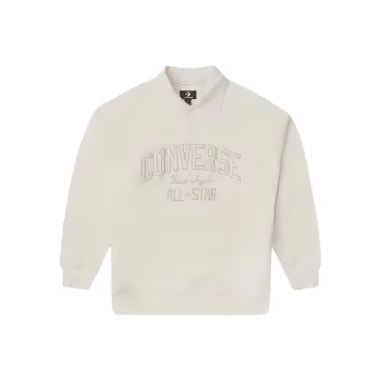 Converse BUTTONRetro Chuck Sweatshirt Women's White