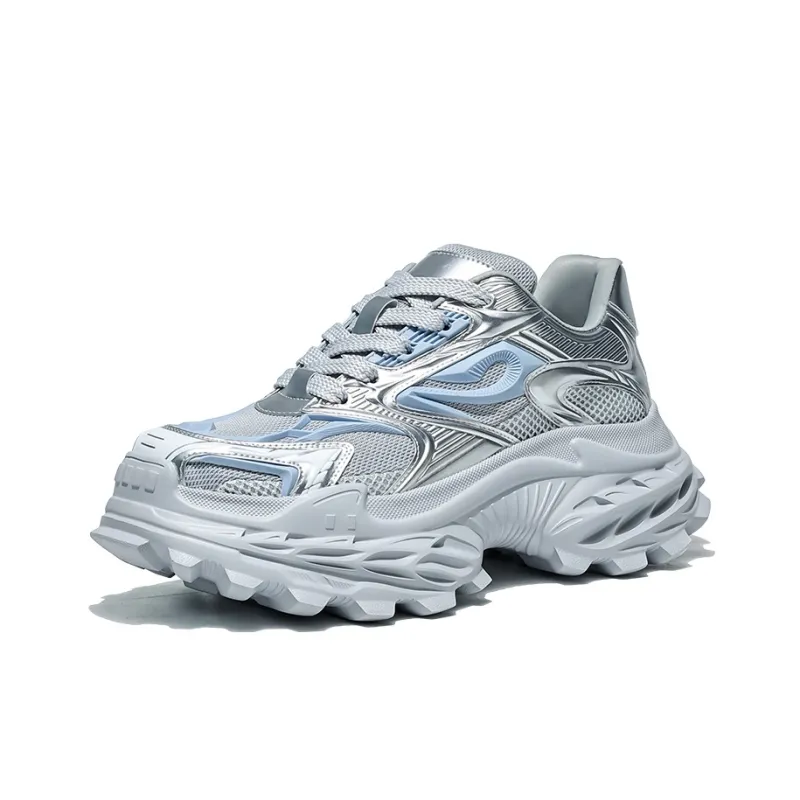 MOERBAI Lava Series Breathable Height Increase Low Top Chunky Sneakers Men's-11