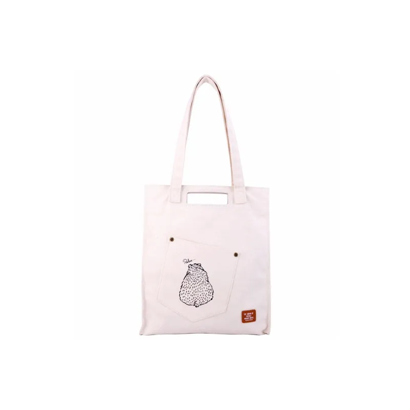 Hello Marche Denim With Canvas One Shoulder Handbag Unisex Multicolor-2