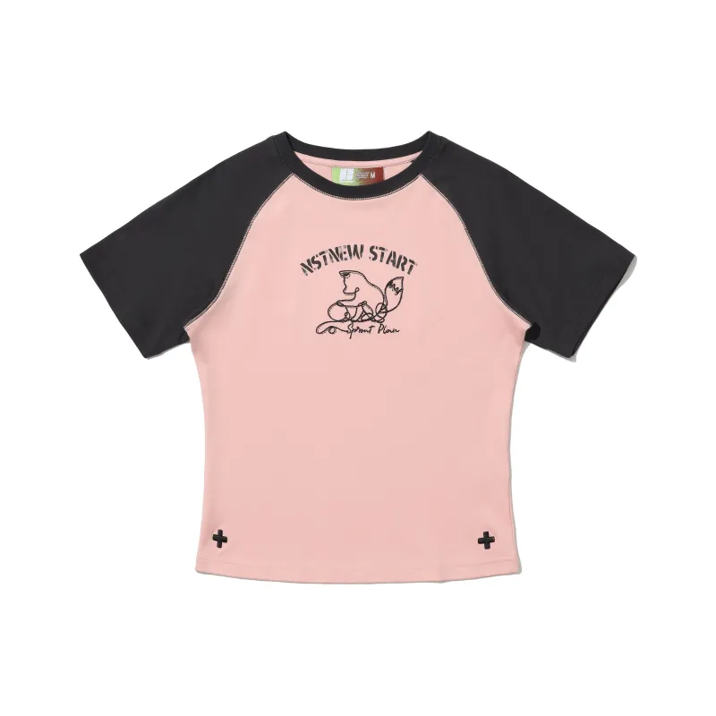 NSTNEW START Raglan Sleeve T Shirt Women's-0