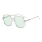 Transparent Frame with Green Lens