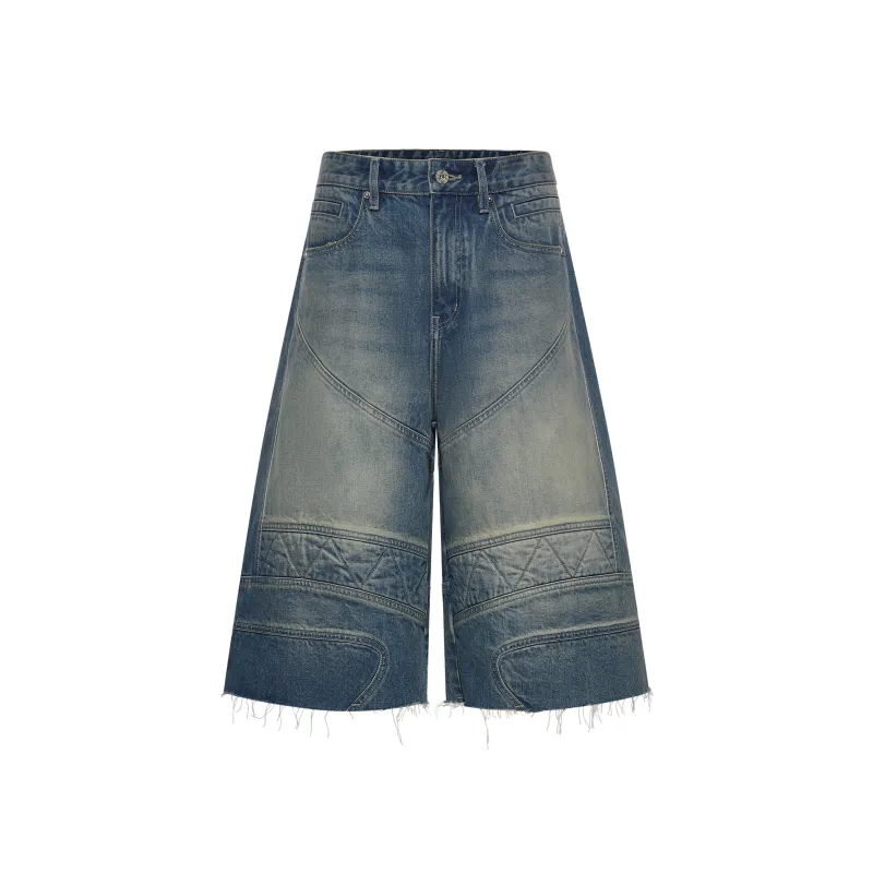 BLINDNOPLAN SS25 Denim Shorts Unisex Blue-0