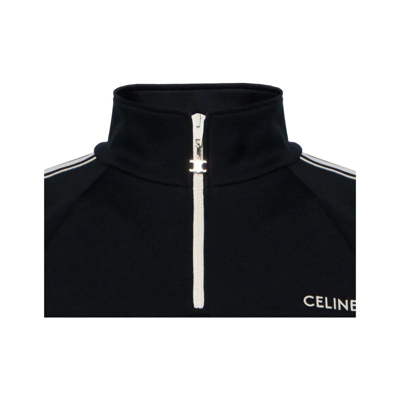 CELINE Trucker Sweatshirt In Double Face Jersey-5