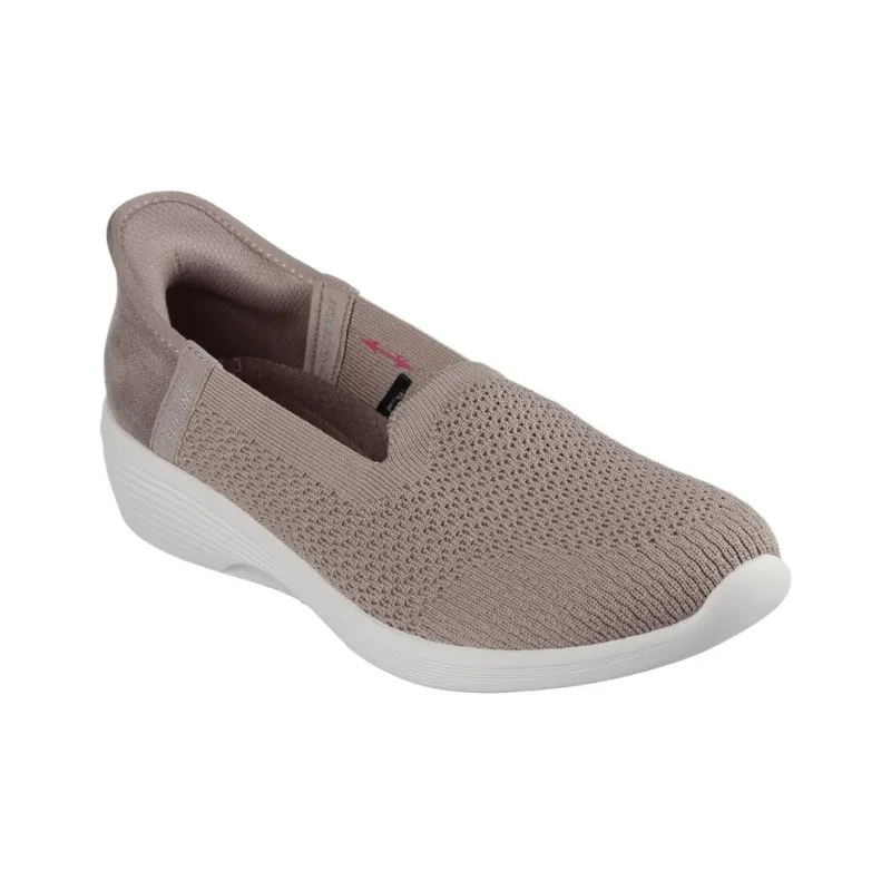 Skechers Slip ins Cushioning, Wear Resistant Low Top Casual Shoes Women's Light Brown-2