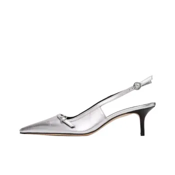 Aeyde Saba Slim Heel High Heels 5cm Women's Silver