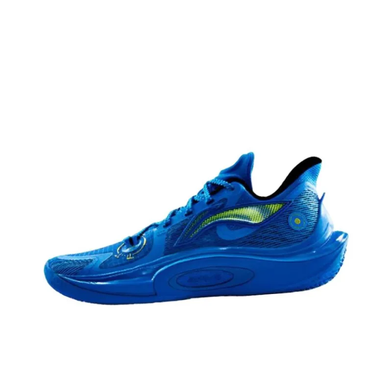 LiNing SONIC 11 'Ice Fire' Cushioning Anti Slip And Wear Resistant Low Top Basketball Shoes Men's Blue-2
