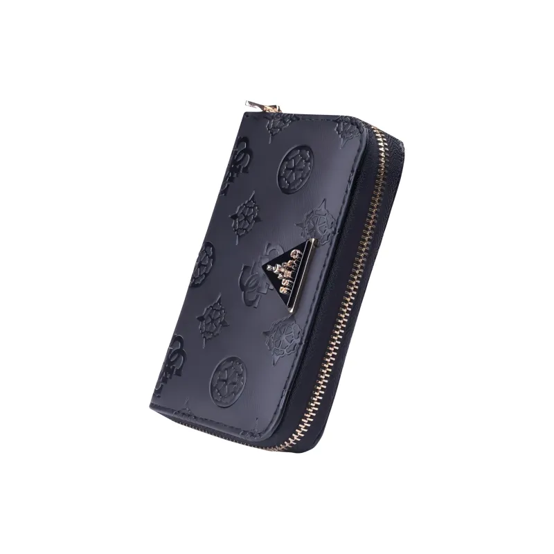 GUESS Artificial Leather Wallet Medium Size Women's Black-3