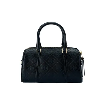TORY BURCH T Monogram Leather Shoulder Bag Crossbody Bag Handbag Women's Black