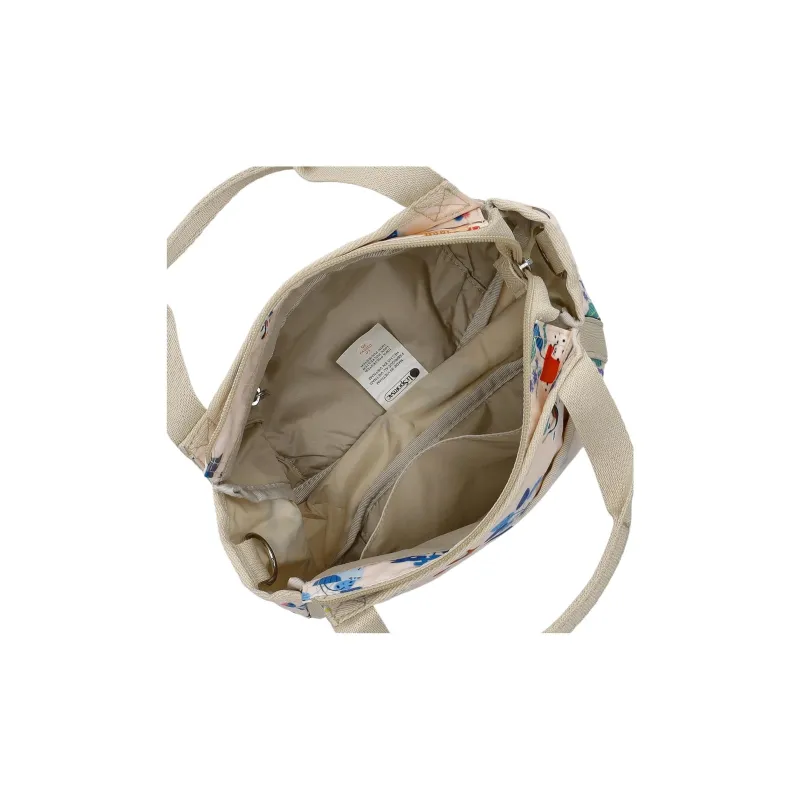 LeSportsac Polyester Shoulder Bag Crossbody Bag Handbag Small Size Women's Beige & Multicolor-4