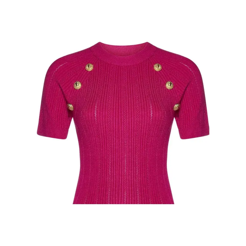 BALMAIN FW22 Sweater Women's Red-4