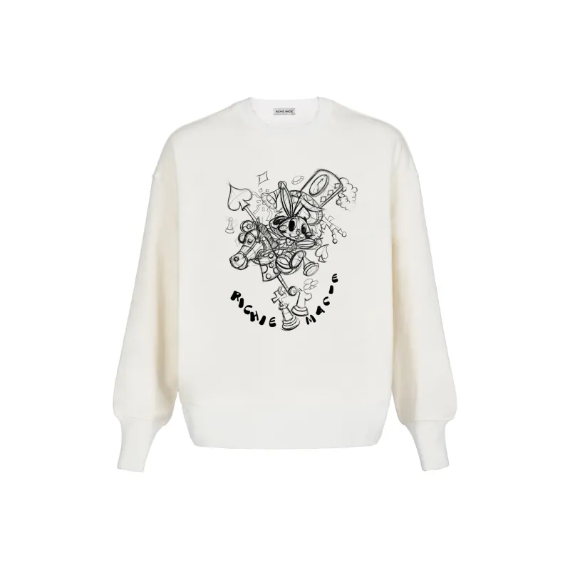 Richie Macie Sweatshirts Women's White-0