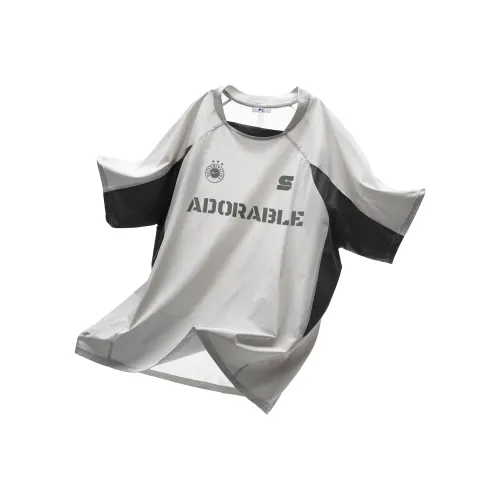 Warrior Raglan Sleeve T Shirt Unisex Stone Gray