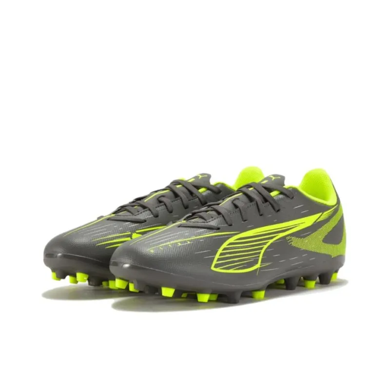 PUMA ULTRA 5 Collection Soccer Shoes Unisex Low Top Matte Distressed Silver/Yellow-2