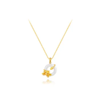 BLANK IN BLANK Chalcedony Jade Necklaces Women's