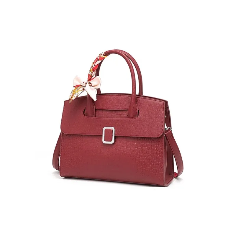 CLEVER& KETCH PU Shoulder Bag, Crossbody Bag, Handbag Women's Apricot/Red-6