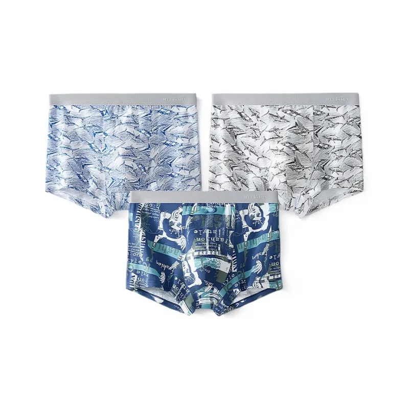 H YXIANG Underpants Men's 3 Pack-4