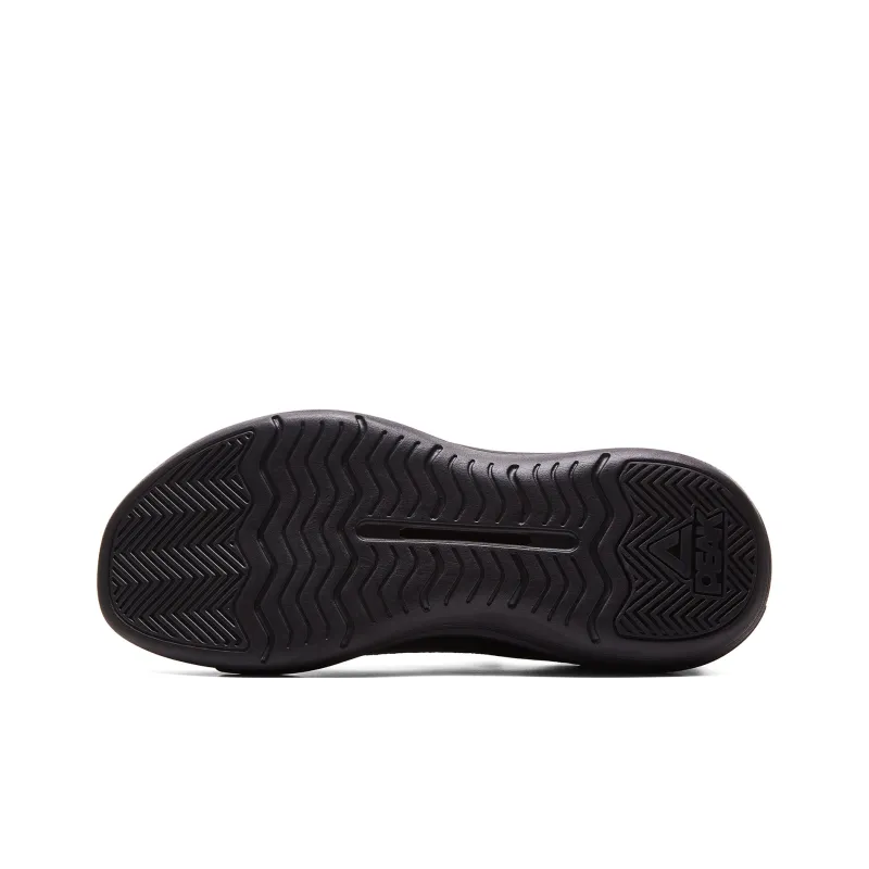 PEAK Cushioning, Slip Resistant, And Abrasion Resistant Mid Top Training Shoes Men's All Black-5