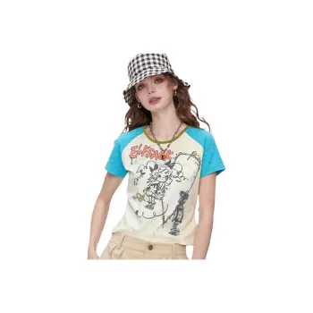 ELF SACK T Shirt Women's Candy Blue White