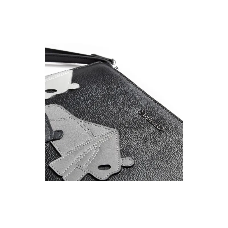 CANUDILO Top Grain Cow Leather Clutch Regular Men's Black-2