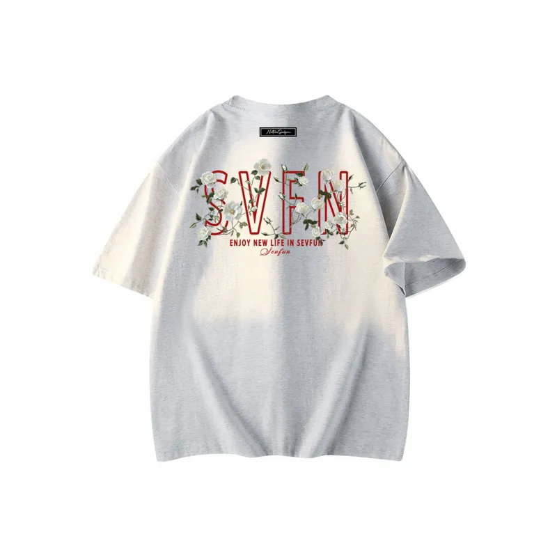 7 SEVFUN T Shirt Unisex Heather Gray Red-0