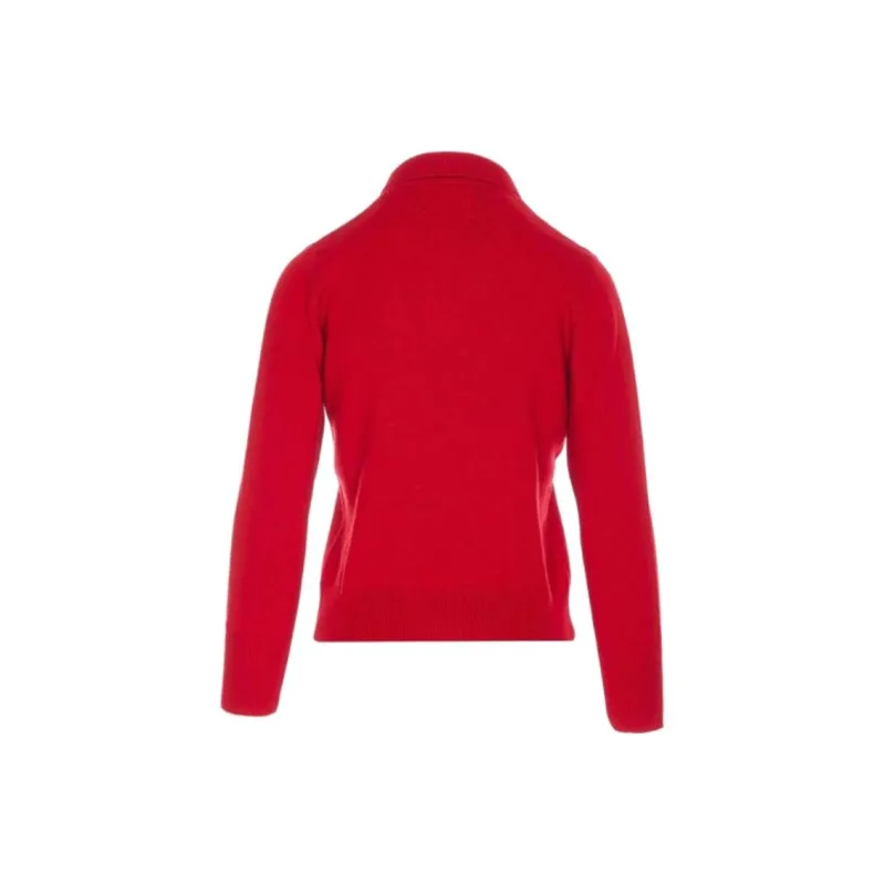 ISABEL MARANT Nola Logo Intarsia Polo Jumper-1