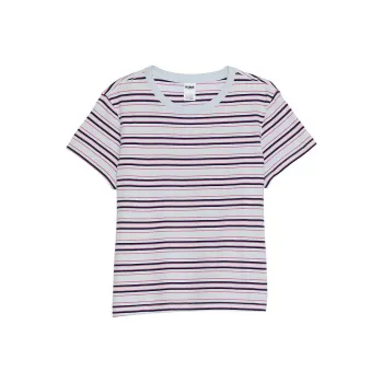 Victoria's Secret T-Shirt Women's Blue Stripes