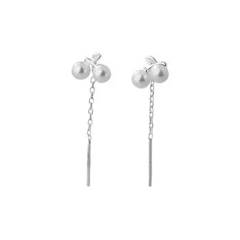 DAWO 999 Fine Silver Drop Earrings Women's