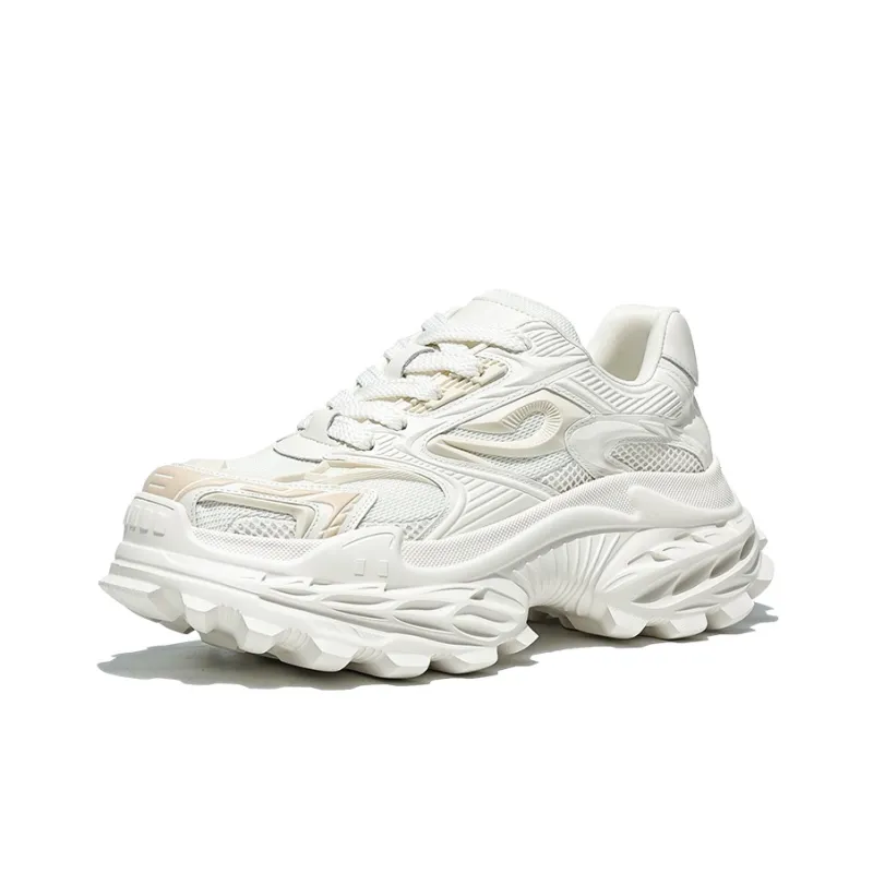 MOERBAI Lava Series Breathable Height Increase Low Top Chunky Sneakers Men's-1