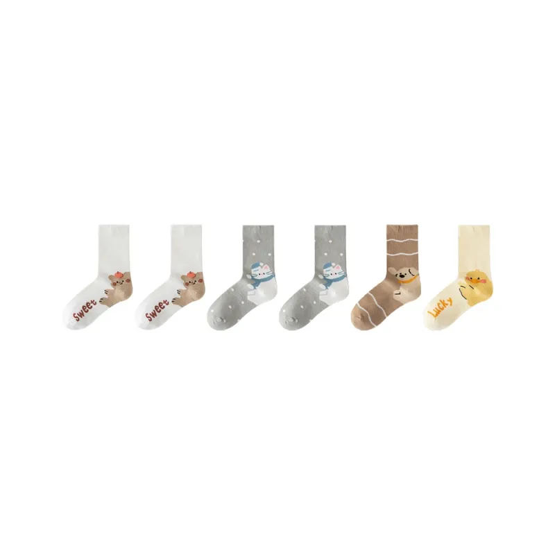 Cotton Gene Mid Calf Socks Women's Combo Set-45
