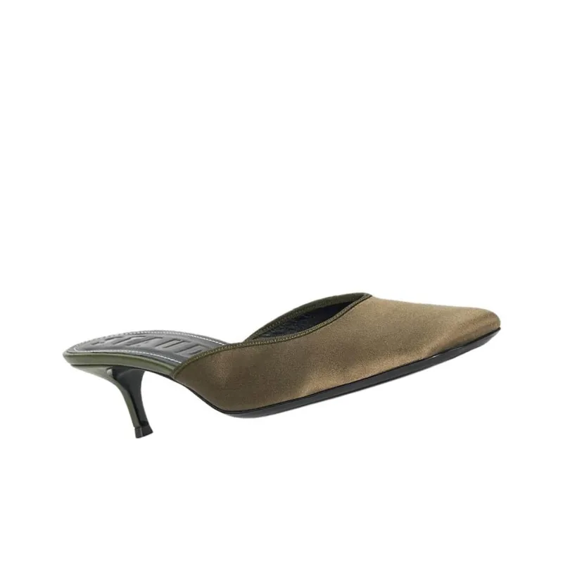 Staud Slip Resistant Closed Toe Slippers Women's Green-2
