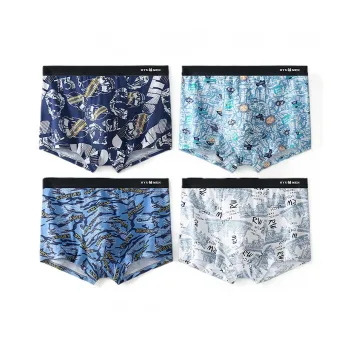 H YXIANG Underpants Men's Combo Set