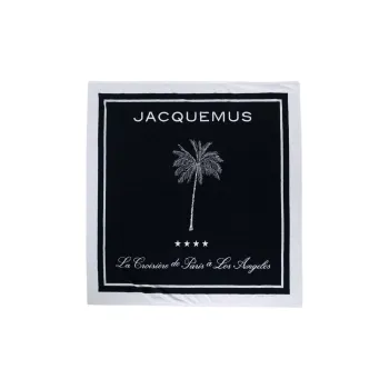 Jacquemus Bath Towel Black White