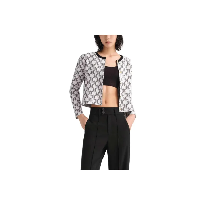 KARL LAGERFELD SS23 Knitwear Women's Black White-0