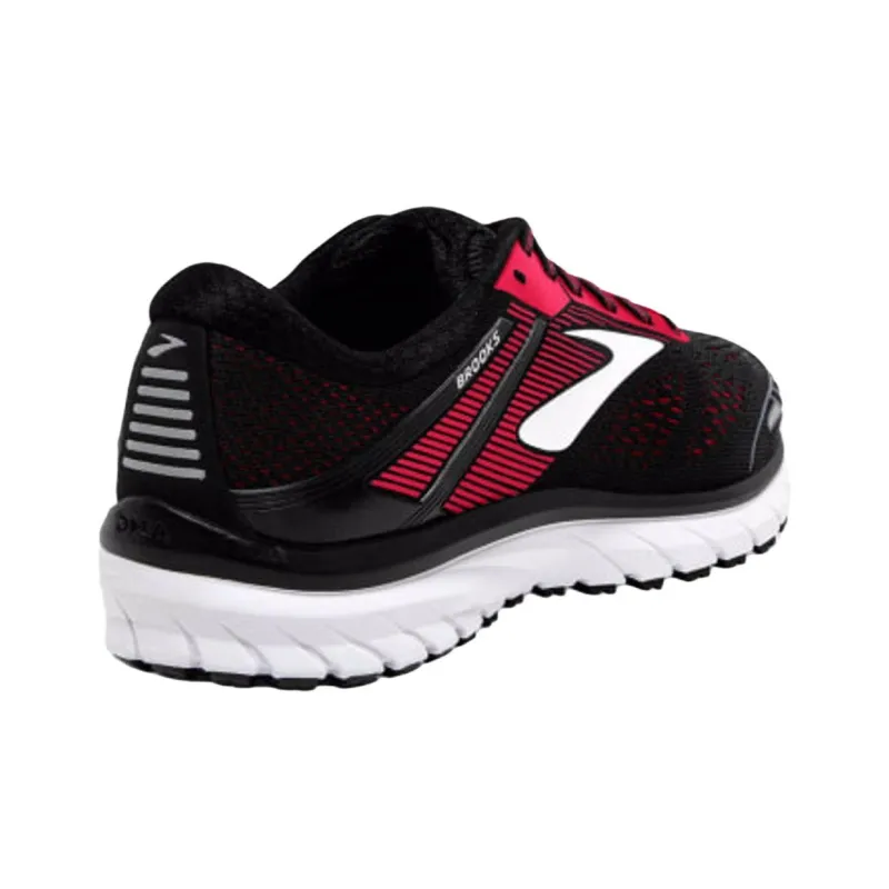 Brooks Adrenaline Gts 18 Anti Slip Wear Resistant Low Top Casual Running Shoes Women's Red Black-3