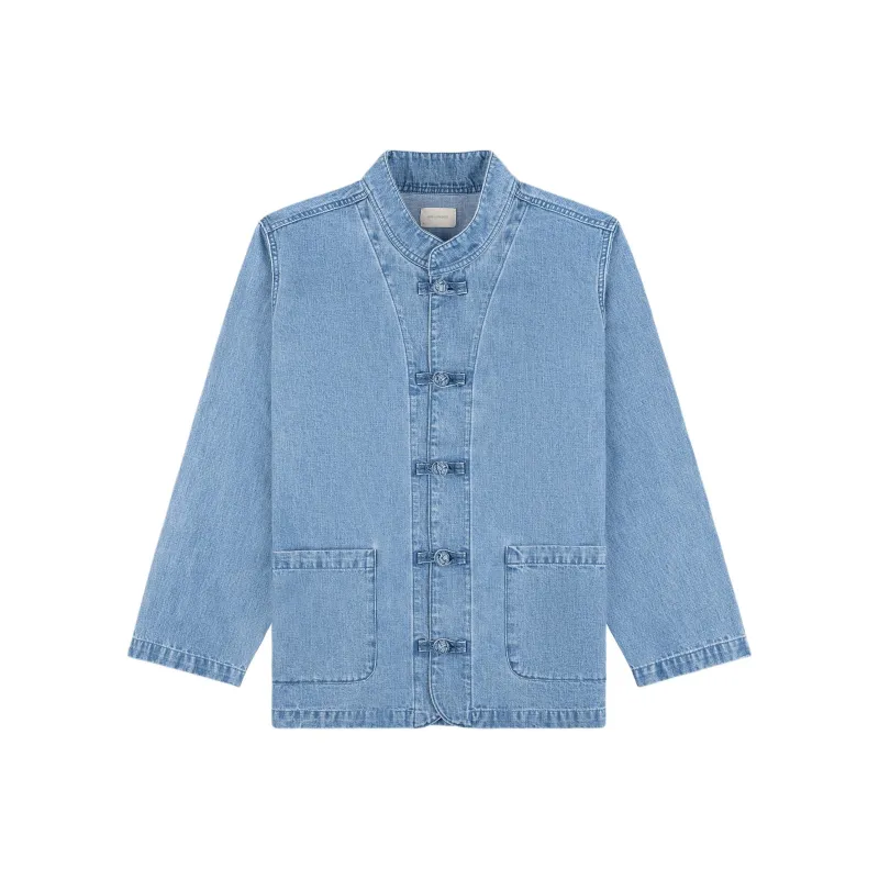 AIME LEON DORE Denim Collarband Jacket-0